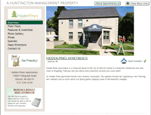 Tablet Screenshot of hiddenpines.huntingtonmanagement.com